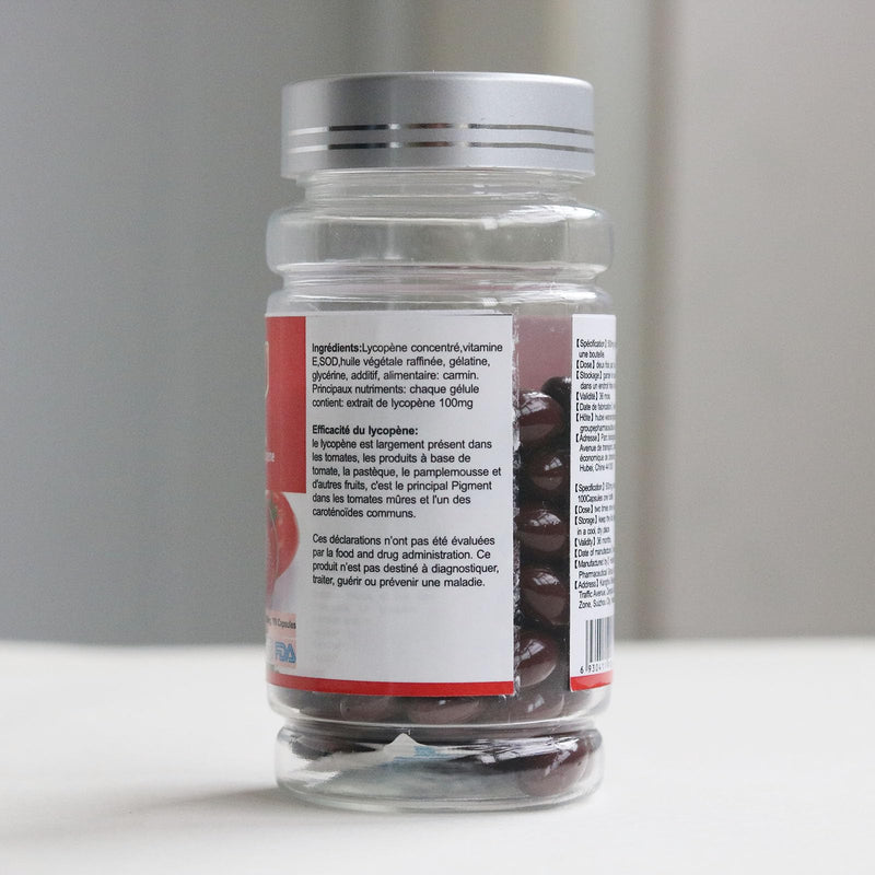 [Australia] - Lycopene Capsule, Super Vegetable Supplement, Natural Tomato Extract, Organic Complex Formula, 100 Softgels 