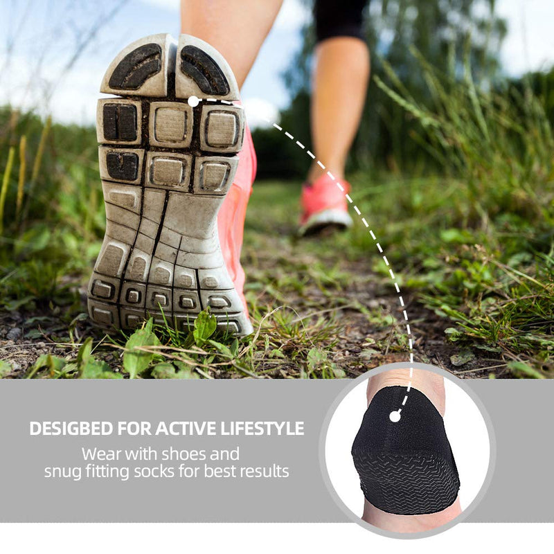 [Australia] - Heel Cups, Anti-Slip Gel Heel Pads, Adjustable Heel Protectors Cushion for Heel Pain Relief for Men & Women (Small) Small 