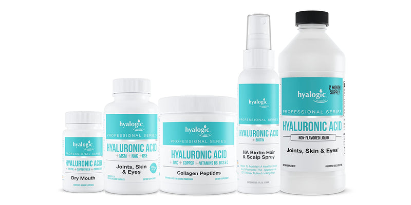 HA Professionals –Collagen Powder Supplement for Skin & Joints, Hyaluronic Acid + Zinc + Copper + Vitamins B6, B12 & C - Hydrolyzed Bovine Collagen Types 1 & 3, Unflavored, Easy Mix - 6.4 oz