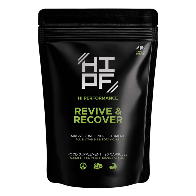 Revive & Recover Magnesium Glycinate Sleep Supplement Complex, Zinc, Turmeric, Apigenin, Lemon Balm, 5-HTP, Vitamin B, Botanicals, 90 Capsules, Deep Sleep, Relaxation and Nighttime Recovery Support