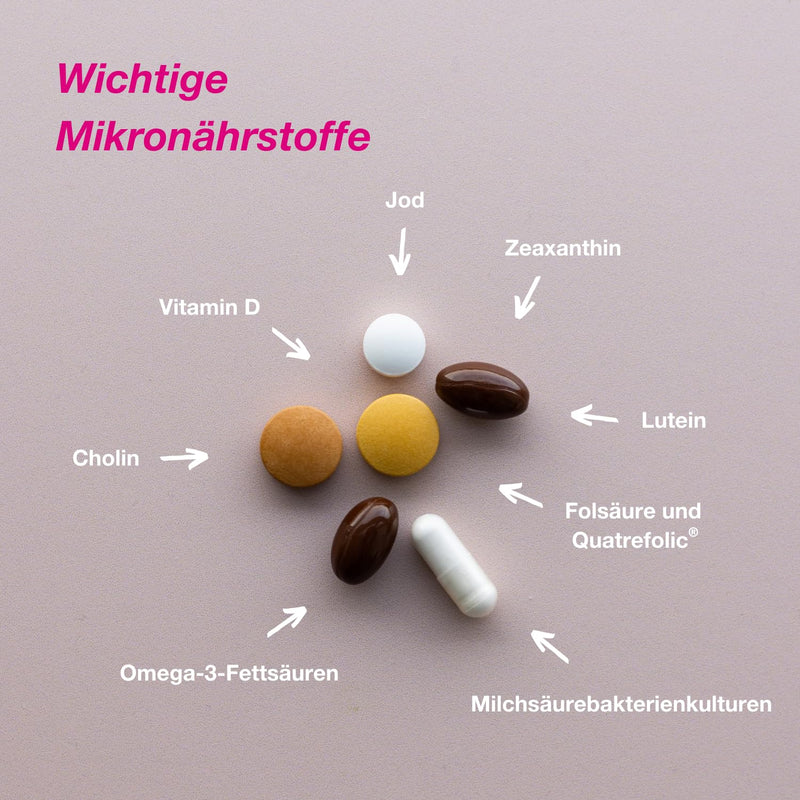 [Australia] - Orthomol Natal - micronutrients for pregnancy and breastfeeding - with folic acid, other vitamins and zinc - tablets/capsules, 30 daily portions 