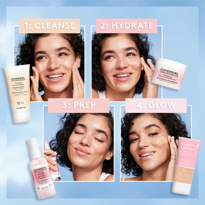COVERGIRL Clean Fresh Skincare Mattifying Oil-Free Moisturizer, 2.0 Oz 2 Ounce (Pack of 1)