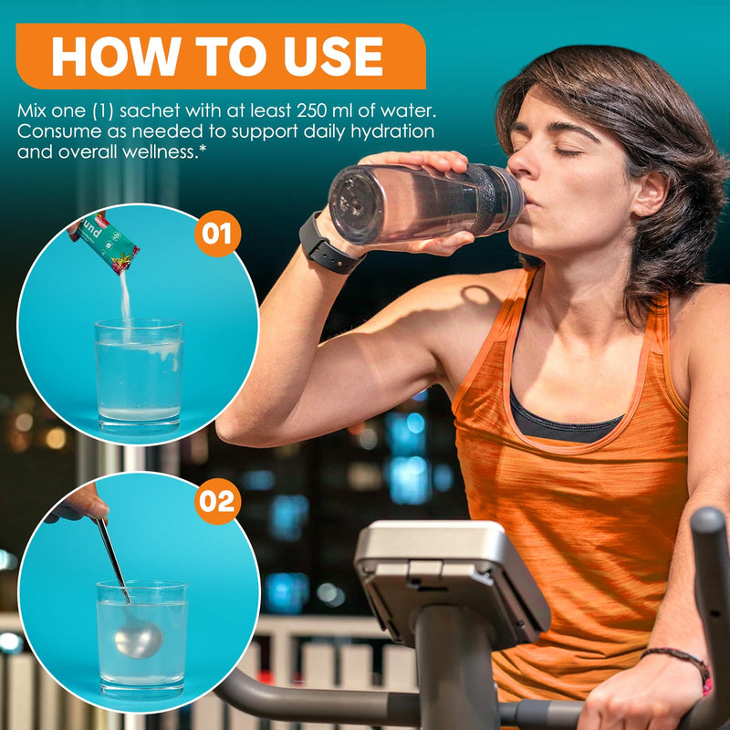 Electrolytes Powder, Electrolytes Sachets with Hydration Nutrition 30PCS, Hydration Sachets Plant-Based Electrolyte Powder with 7 Electrolytes. Muscle Comfort, Gluten Free, 5 Flavors