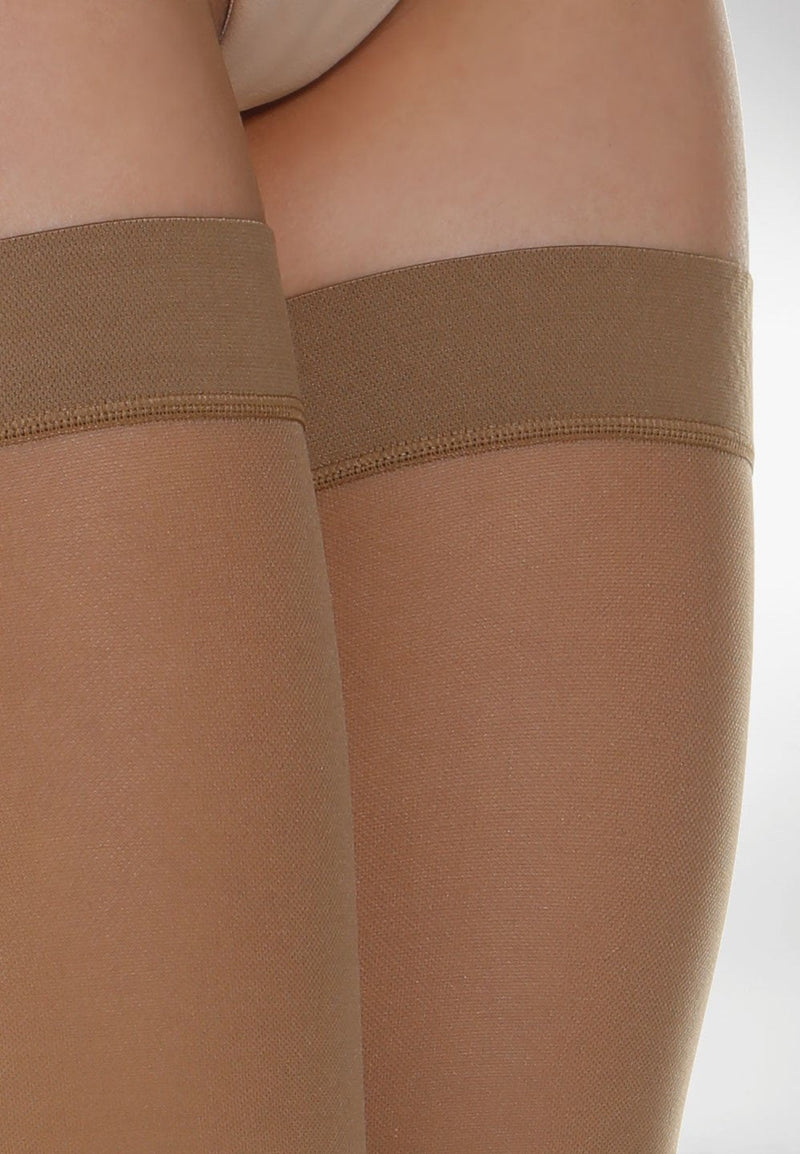 [Australia] - Relaxsan Basic 970 (Brown 5/XXL) women's compression stockings with silicone band, 22-27 mmHg, support stockings 280 den XXL brown 