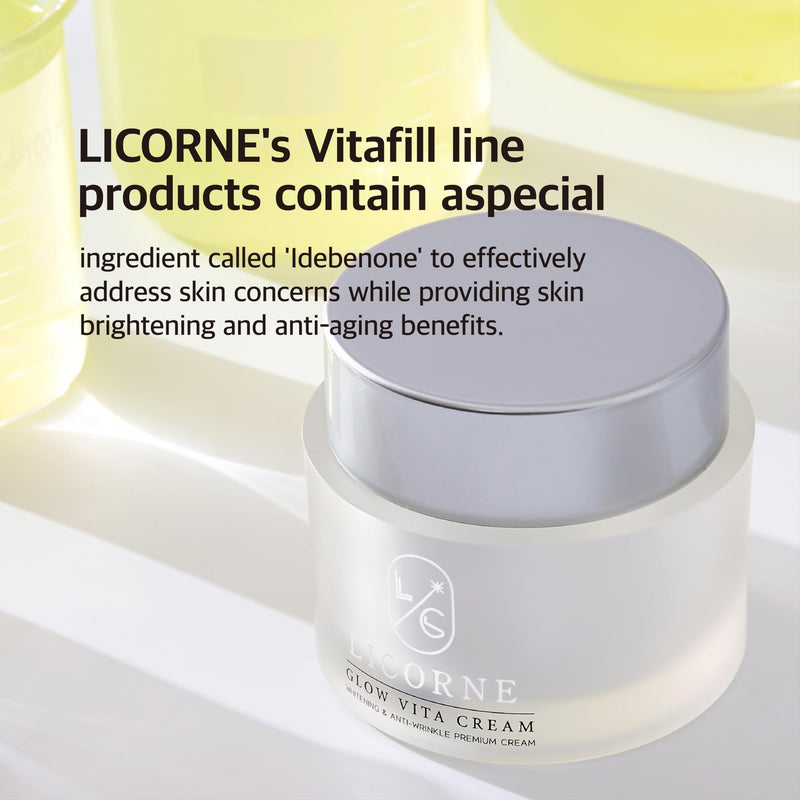 LICORNE Glow Vita Cream – Vitamin C Face Moisturizer with Niacinamide, Hydrating Lightweight Korean Face Cream, Daily Moisturizer for Smooth, Radiant-Looking Skin, K-Beauty Skincare