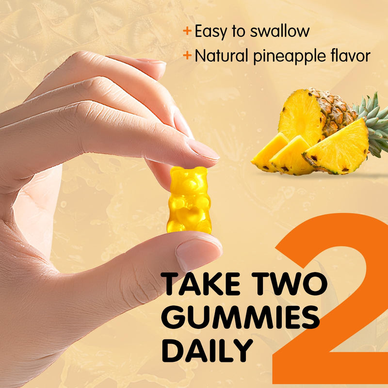 [Australia] - Alpha Lipoic Acid Gummies 1000Mg with Biotin, High Absorption Chewable ALA Supplement for Antioxidant, Brain Health and Nerve Support, Pineapple Flavor, Sugar Free, 60 Chews 60 Count (Pack of 1) 
