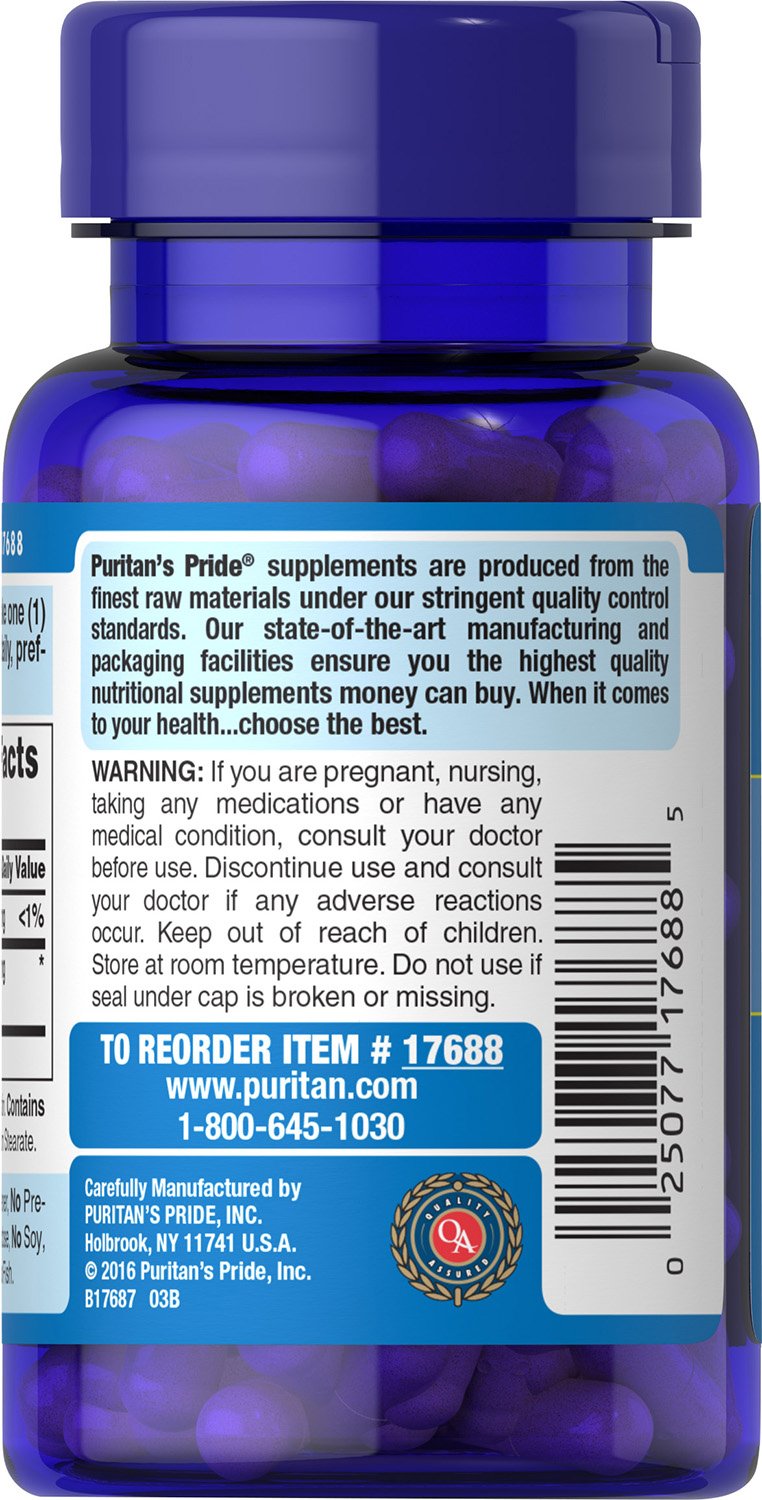 [Australia] - Puritans Pride Hyaluronic Acid 100 mg Capsules, 60 Count 60 Count (Pack of 1) 