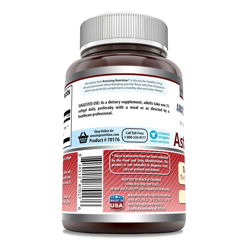 [Australia] - Amazing Formulas Astaxanthin 12 Mg Supplement | 60 Softgels | Non-GMO | Gluten Free | Made in USA 60 Count 