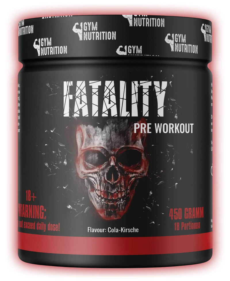 [Australia] - FATALITY - Ultra Hardcore Booster Pre Workout - Powder - 2023 USA Matrix - Pre Workout Booster Gym - ATP + L-Arginine + Citrulline + Beta Alanine + Caffeine 450g Cola Cherry Flavor - Fitness Booster FATALITY - Cola CHERRY 