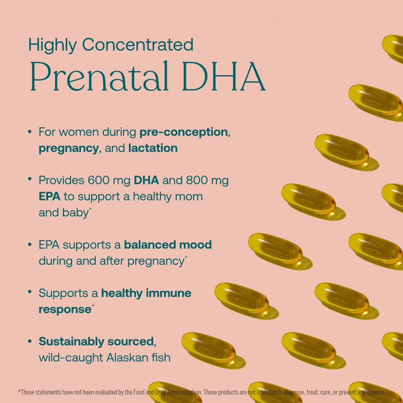 [Australia] - True Grace Prenatal DHA - 60 Softgels - 1400mg of DHA & EPA - for Pre-Conception, Pregnancy & Lactation - Wild Caught & Sustainably Sourced - Gluten Free - 30 Servings 