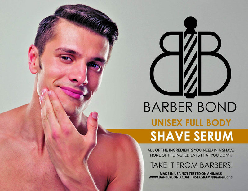 [Australia] - Barber Bond® Premium Unisex Full Body Shave Serum (8oz) Clear Shave Gel 8 Fl Oz (Pack of 1) 
