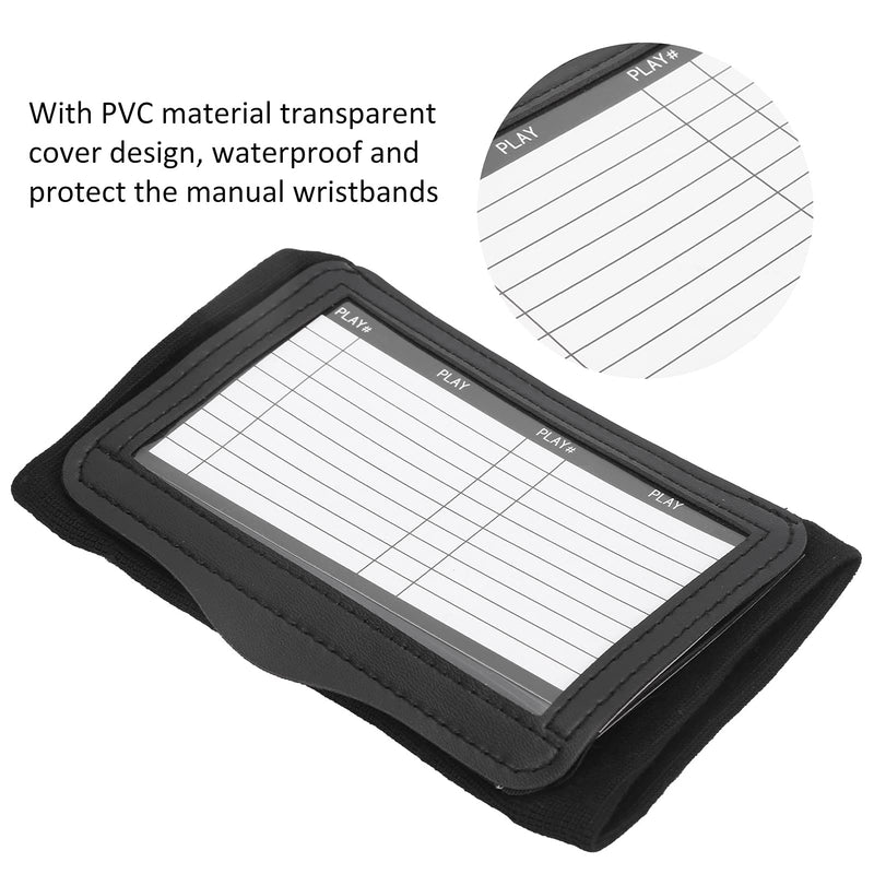 [Australia] - Football Wrist Playbook, Football Bracelets Playbook Bracelet Wrist Football Football Card Holder Wristband for Football Baseball Softball All Sports 