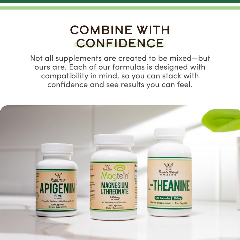 [Australia] - Alpha GPC Choline Brain Supplement for Acetylcholine (60 Count, 600mg Servings) Advanced Memory Formula, Focus and Brain Support, Focus Supplement (Manufactured in The USA) by Double Wood 60 Count (Pack of 1) 