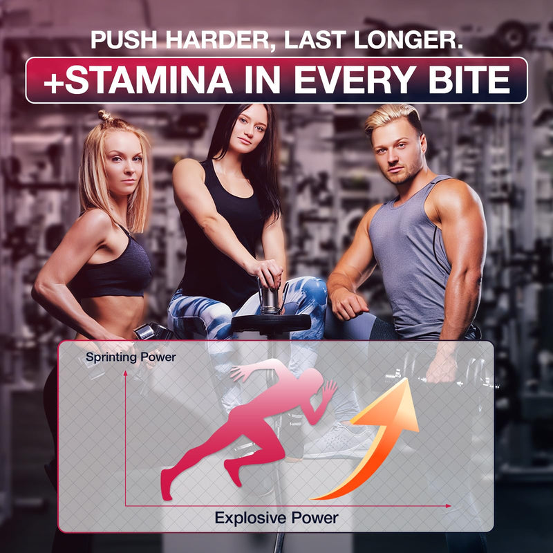 Creatine Gummies Complex, Creatine Monohydrate Gummies for Muscle Growth, Strength & Energy Support, Enhanced with Taurine & Vitamin B12, Pre-Workout Gummies for Men & Women, 120 Count 120 count (Pack of 1)