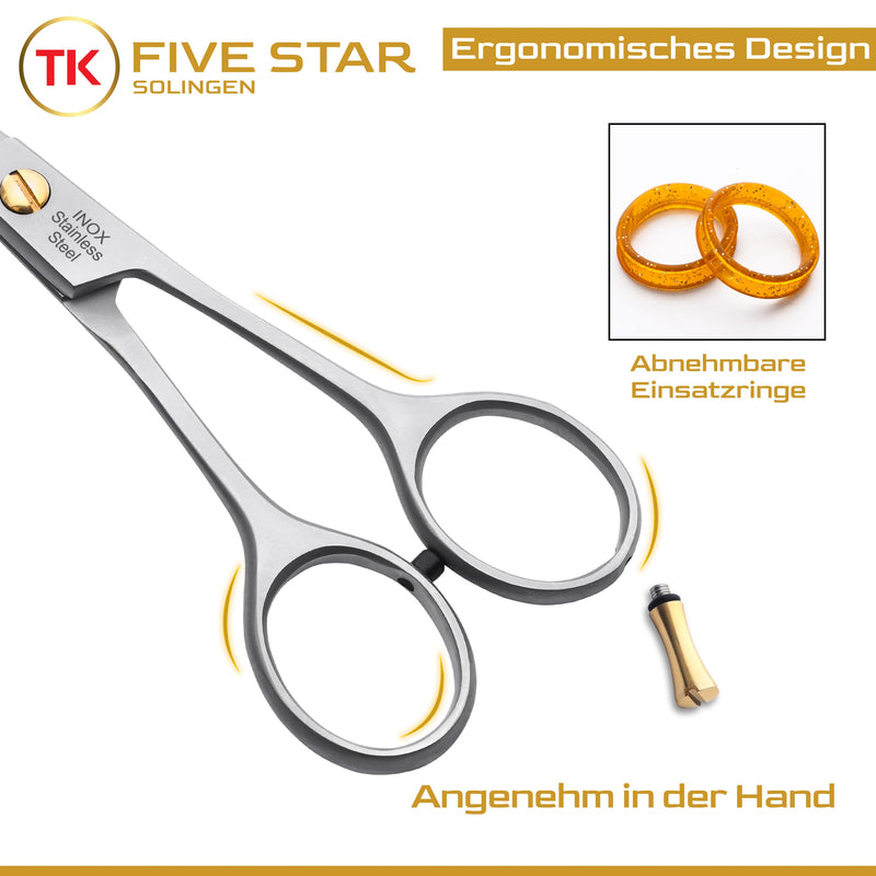 [Australia] - TK FIVE STAR SOLINGEN® Mercury Professional 6 inch extra sharp hairdressing scissors, hair cutting scissors, rust-proof for women, men, hairdressers and children, suitable for strong and fine hair 