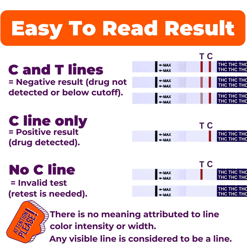 [Australia] - [30 Tests] EZCHECK® Highly Sensitive at Home Marijuana Drug Test Strip, THC Urine Drug Test, Easy Home Drug Test, 50 ng/ml - Fast Result in 5 mins - FSA/HSA Eligible 30 