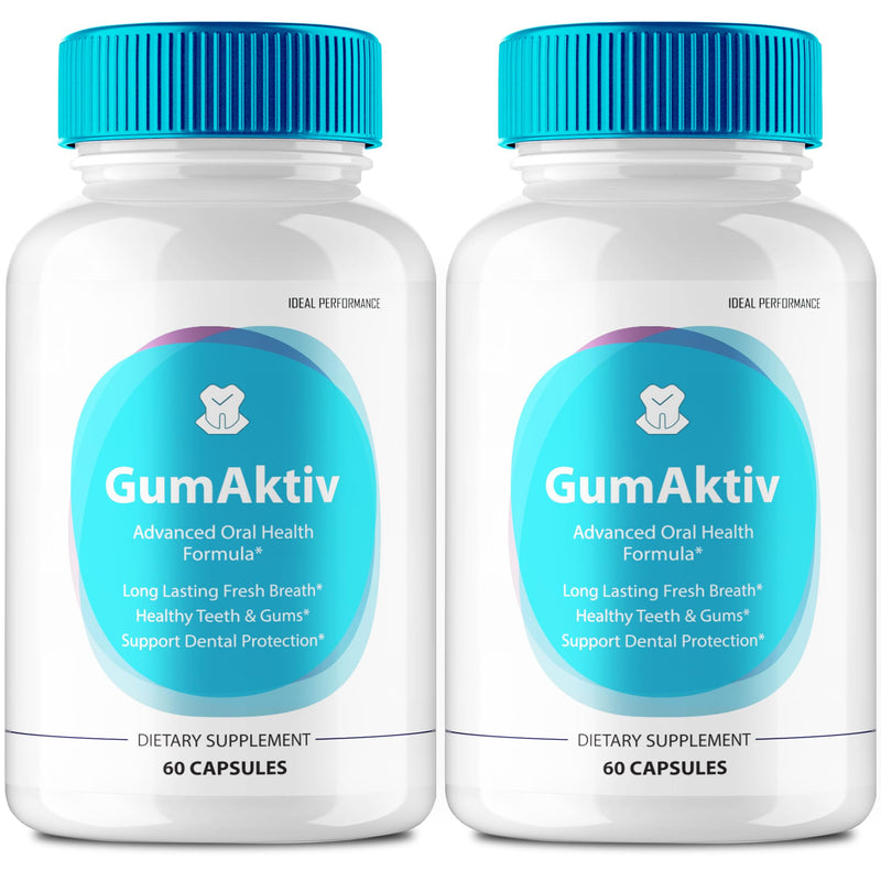 [Australia] - Gum Aktiv for Teeth and Gums Capsule, GumAktiv Supplement Pills - Maximum Strength, GumAktiv Advanced Formula All Natural Teeth and Gum Health Support, Oral Hygiene, and Wellness Reviews (2 Pack) 