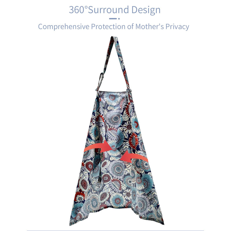 [Australia] - insular Nursing Cover for Breastfeeding, Infant Feeding Cover Breathable Cotton Privacy Breastfeeding Apron, Rose 