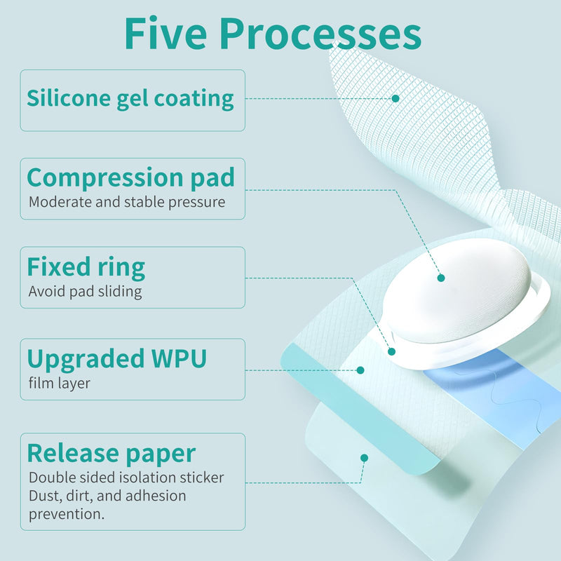 [Australia] - Baby Belly Navel Patches, Belly Button Shaper with Cotton Pads, Baby Umbilical Hernia Patch Waterproof, Infant Essentials Must Haves (7 PCS 10 * 10CM) 7PCS 