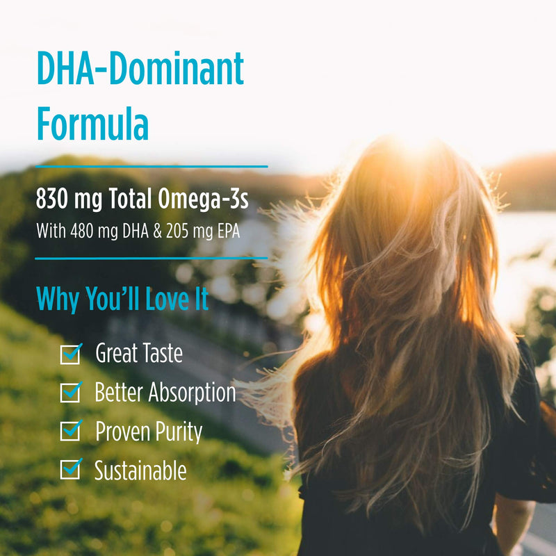 [Australia] - Nordic Naturals DHA, Strawberry - 90 Soft Gels - 830 mg Omega-3 - High-Intensity DHA Formula for Brain & Nervous System Support - Non-GMO - 45 Servings 90 Count (Pack of 1) 