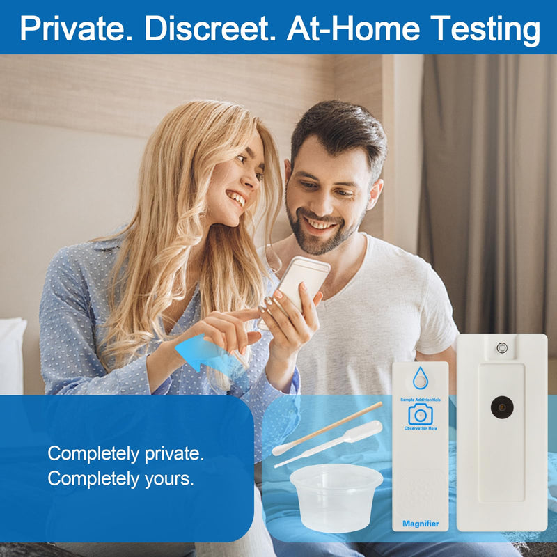 2 in 1 Sperm Microscope & Sperm Concentration Test — at-Home Fertility Screening to Measure Progressive Motile Sperm, Easy Male Fertility Check