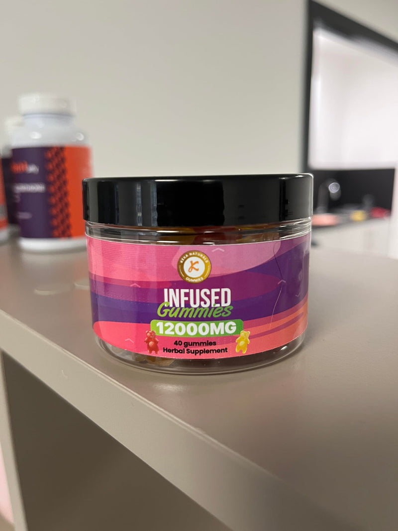 Premium Gummies | 12000mg | 60 Gummies | Max Strength | Made in UK
