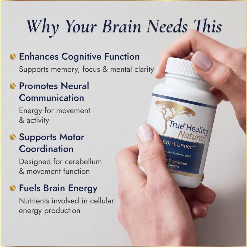 True Healing Naturals - Motor Connect, Brain Supplement - 60 Vegetarian Capsules