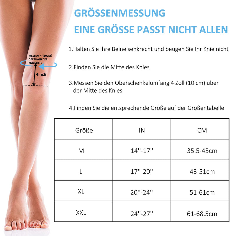[Australia] - NEENCA Knee Support with Patella Gel Pads & Spring Side Stabilizers M Black 