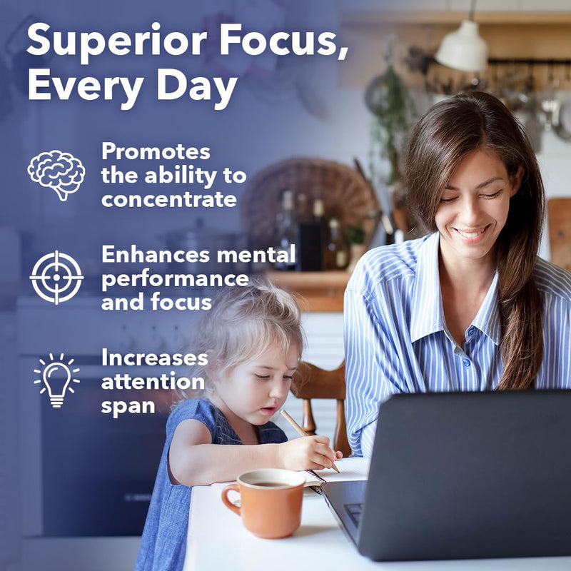 [Australia] - LifeSeasons - Focus-R - Concentration Support Supplement - All Ages - Enhances Mental Performance & Focus - Increases Attention Span - L-Theanine, Kava Kava, Bacopa, Vitamin B & More - (60 Capsules) 60 Count (Pack of 1) 