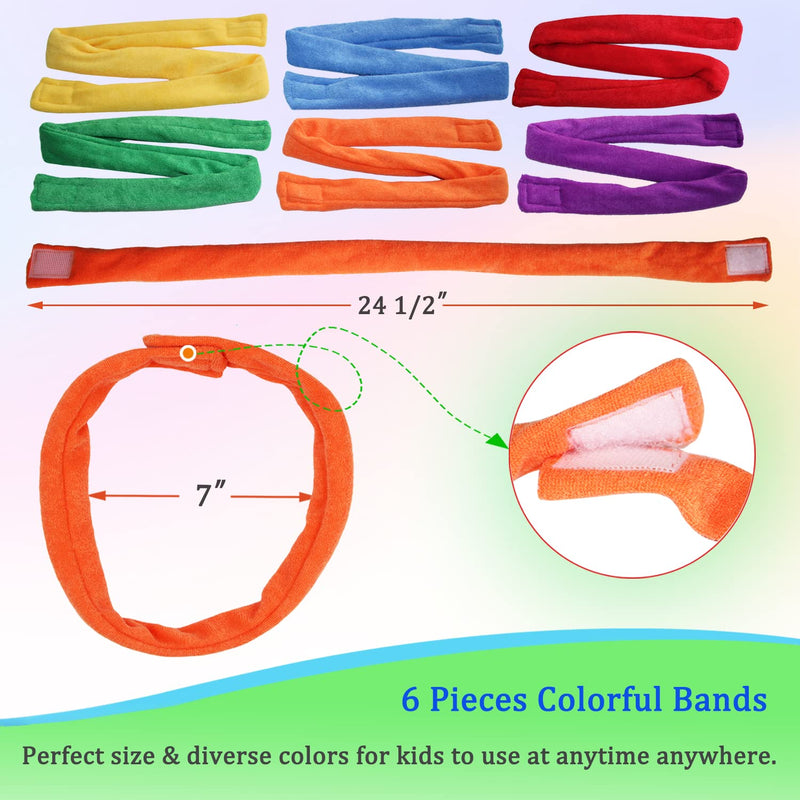 [Australia] - Chew Necklaces for Sensory Kids, Cloth Fabric Necklace Oral Toys for Boys Girls Alternative to Chewing, Terry Absorbent Chewy Toy Autism for ADHD SPD Fidgeting 6 Pack 