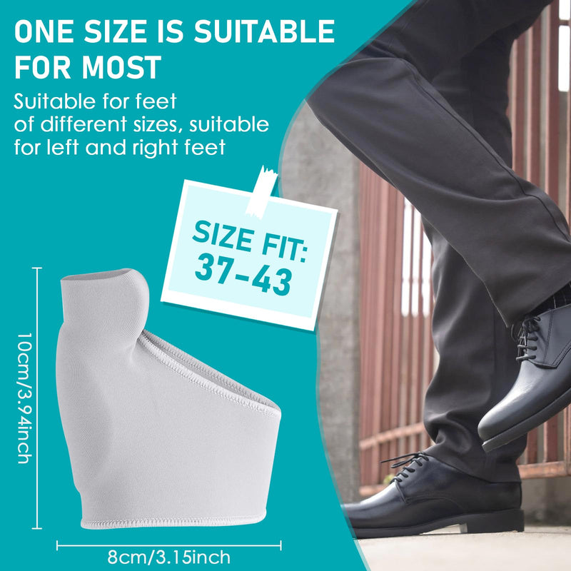 [Australia] - Hallux Valgus Socks, Hallux Valgus Correction, Big Toe Bandage Correction, Hallux Valgus Toe Separator Correction, Hallux Valgus Bandage with Silicone Pads for Men and Women (37-43 M, Grey) 