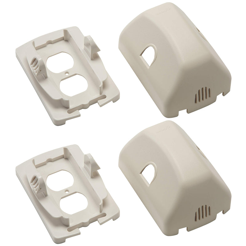 [Australia] - Safety 1st Outlet Cover/Cord Shortner, White, 2 Count 2 Count (Pack of 1) 