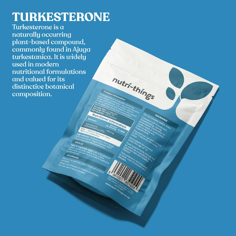 Turkesterone Capsules | Muscle Recovery and Muscle Growth Supplement | Max Strength 1000mg Per Serving | 120 Capsules 120 count (Pack of 1)