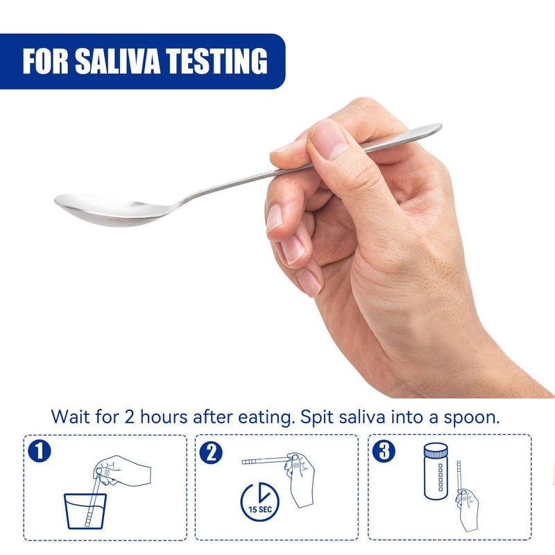 pH Test Strips for Saliva & Urine, Monitor Your pH Level from 4.5-9.0 | 125 Urine Test Strips for Tracking Alkaline & Acid Levels in Body