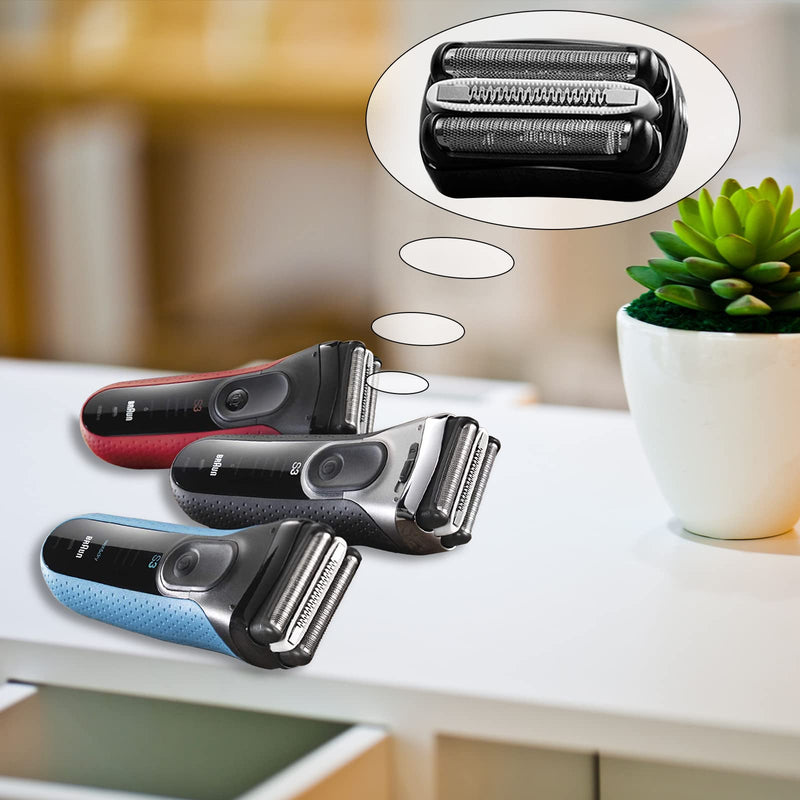 [Australia] - Braun Series 3 Replacement Head, Compatible with Series 3 Men's Electric Razor Replacement Shaver Head - 32B Electric Shaver Replacement Head Foil and Cutter Cassette Replacement Head 32b 