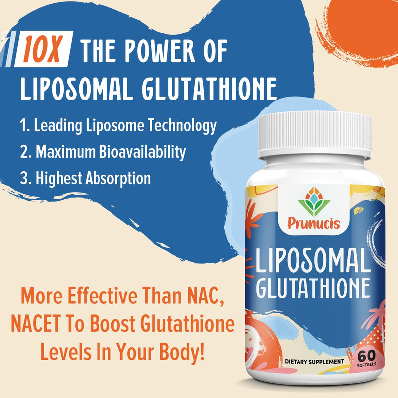 [Australia] - 2400MG Liposomal Glutathione, with Vitamin C, Milk Thistle & Alpha-Lipoic Acid, Master Antioxidants, Pure Reduced L-Glutathione - Immune System, Cell Repair, Energy, High Absorption, 120 Softgels 60 Count (Pack of 2) 