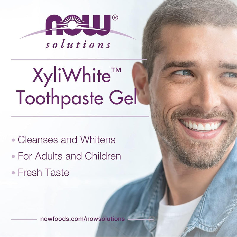 [Australia] - NOW Solutions, Xyliwhiteâ„¢ Toothpaste Gel, Refreshmint, Cleanses and Whitens, Fresh Taste, 6.4-Ounce (Pack of 4) 
