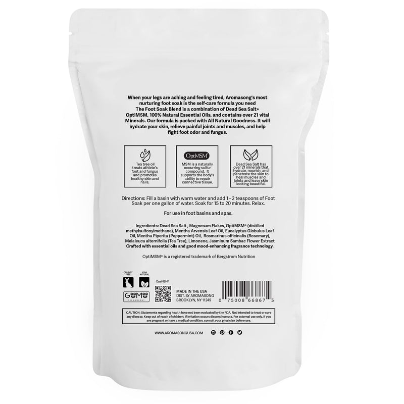 [Australia] - Aromasong Tea Tree Foot Soak with Magnesium Flakes and Dead Sea Foot Soaking Salts - Pedicure Tea Tree oil foot Soak for Dry Cracked Feet-Athlete's Callus Remover- Eliminates Odor- Packaging may vary 3 Pound (Pack of 1) 