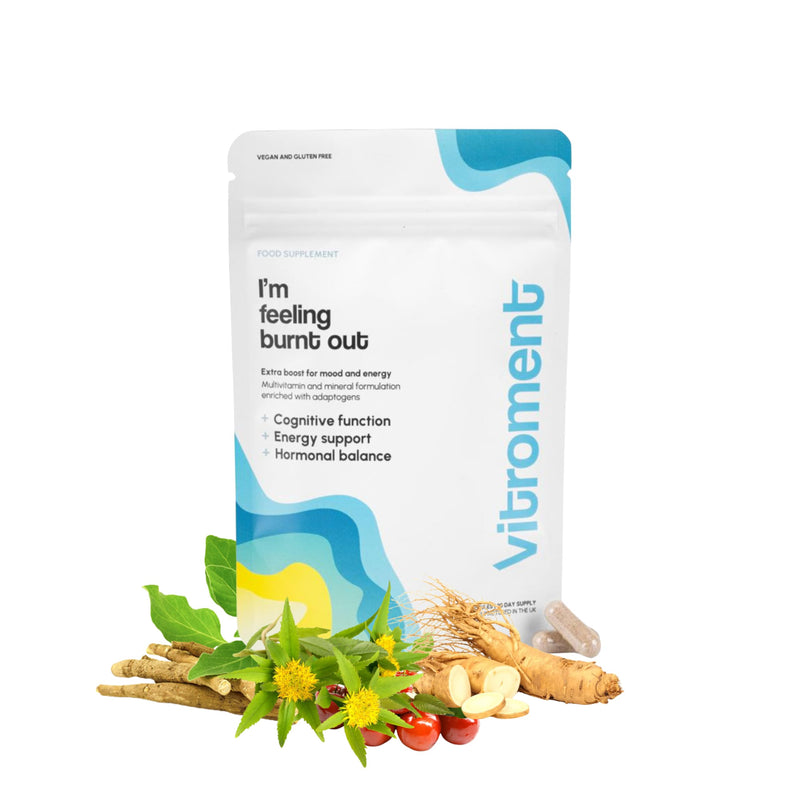 Multivitamin Tablets For Men and Woman Who Feels Burnt Out, Ashwagandha Enhanced with Amino Acids, Concentrated 30-Days Course (60 Tablets)
