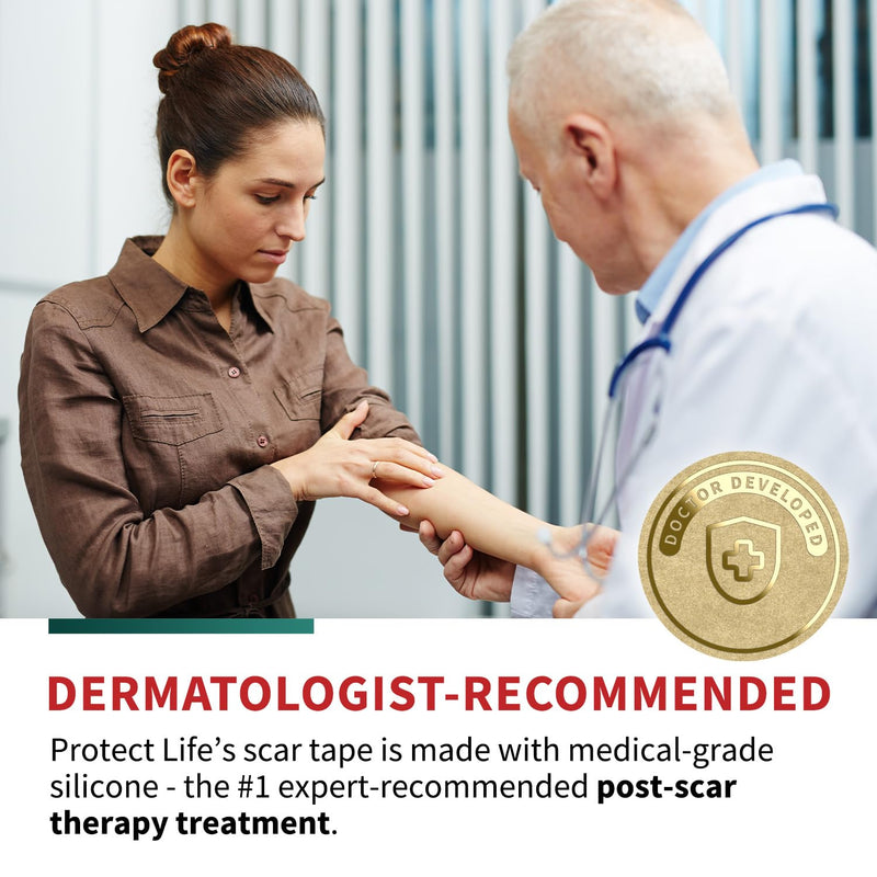 [Australia] - Medical-Grade Silicone Scar Tape Roll (1.6" x 118") Silicone Scar Sheets Keloid Bump Removal - Reusable Silicone Tape Scar Removal Strips, Scar Tape for Surgical Scars, C Section Scar Silicone Strips 1 Pack 