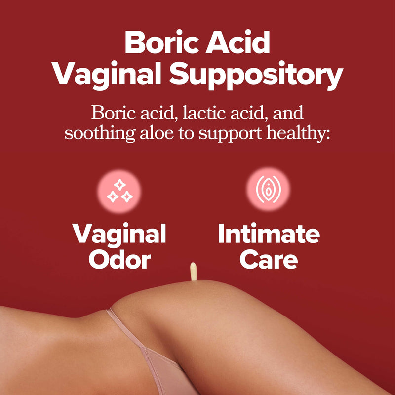 [Australia] - O Positiv URO Boric Acid Vaginal Suppository ‚Äì with Lactic Acid, and Aloe for Fast Relief and Vaginal Odor Control ‚Äì Vegan, Free from Parabens, Dyes, and Fragrances ‚Äì 12 Count (Pack of 1) 