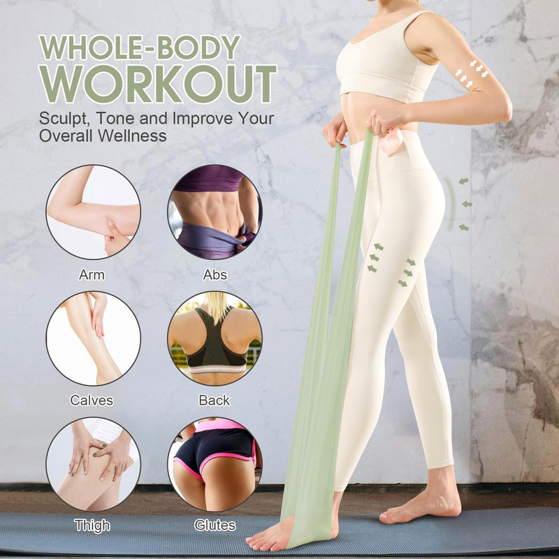 [Australia] - Resistance Bands for Working Out, Exercise Bands, Resistance Band for Physical Therapy, Stretch Bands for Pilates, Rehab, Stretch, Strength Training and Yoga Starter Set 