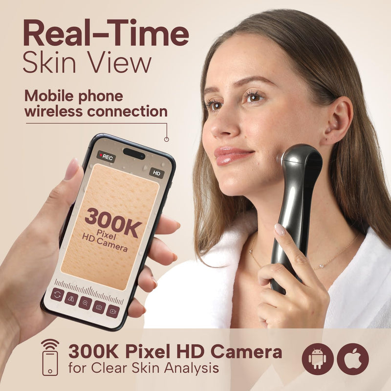 Blackhead Remover Vacuum with Camera Pore Vacuum, Black Head Extractions and Pore Cleaner, 3 Adjustment Modes & 3 Suction Heads