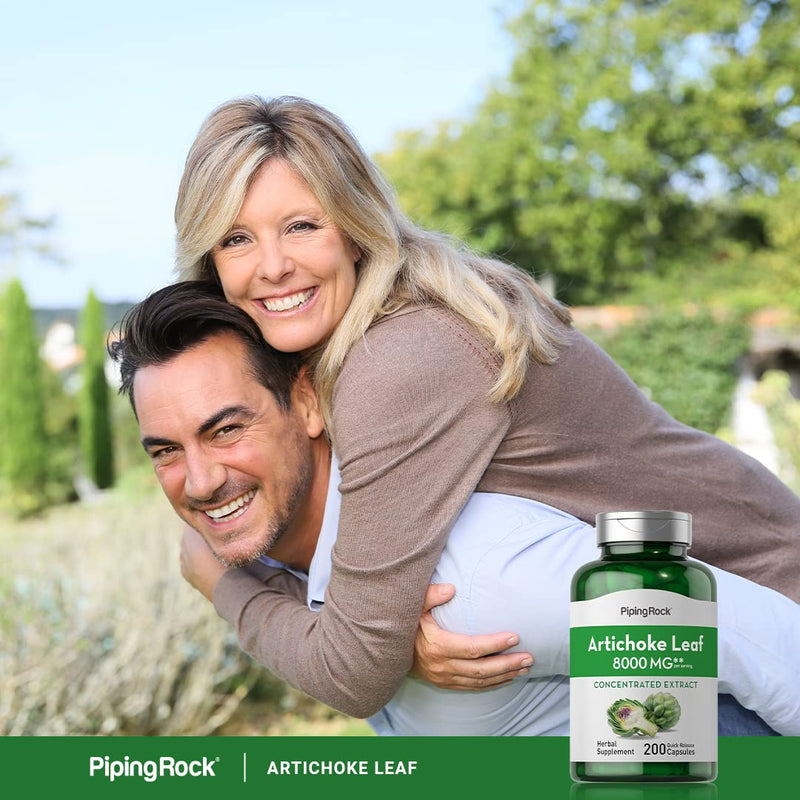 [Australia] - Piping Rock Artichoke Extract Capsules 8000mg | 200 Count | Non-GMO, Gluten Free Supplement 