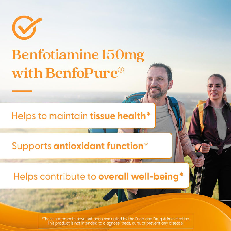 Doctor's Best Benfotiamine 300mg Supplement - Bioavailable Vitamin B1 for Men & Women, Benfotiamine B1 Capsules, Supports Nerve & Metabolic Health, Antioxidant Support, Non GMO, Vegan - 60 Veggie Caps 60 Count (Pack of 1)