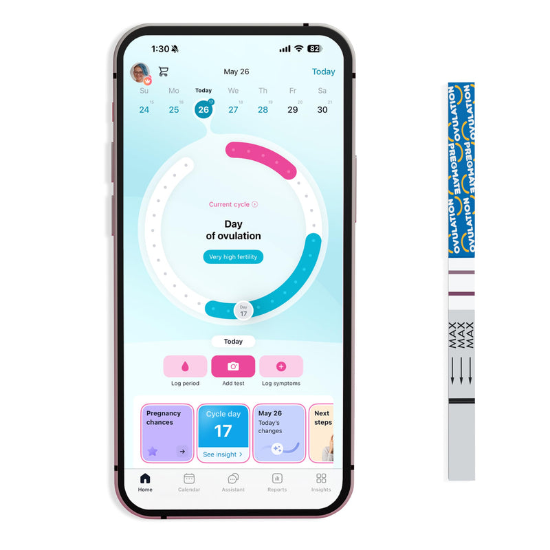 Pregmate 50 Ovulation Test Strips with Numerical LH Result Quantitative Predictor Kit (50 Count)