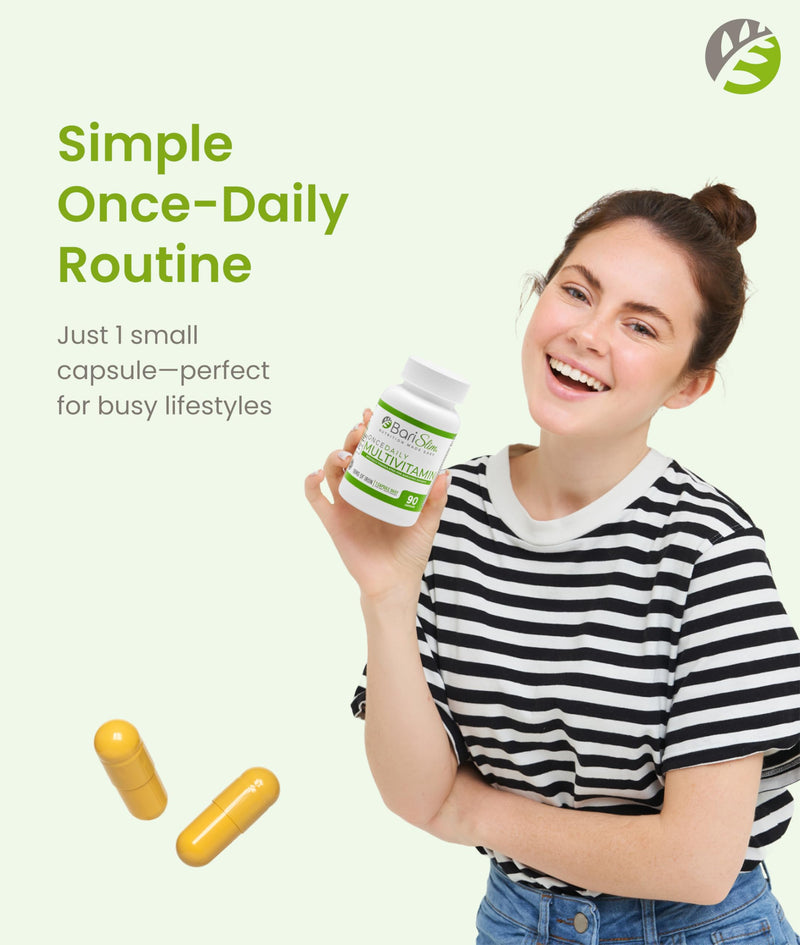 BariSlim Once Daily Bariatric Multivitamin Capsule - 18mg of Iron - Bariatric Vitamin & Supplement for Post Surgery Including Gastric Bypass & Gastric Sleeve | 90 Day Supply 90 Count (Pack of 1)