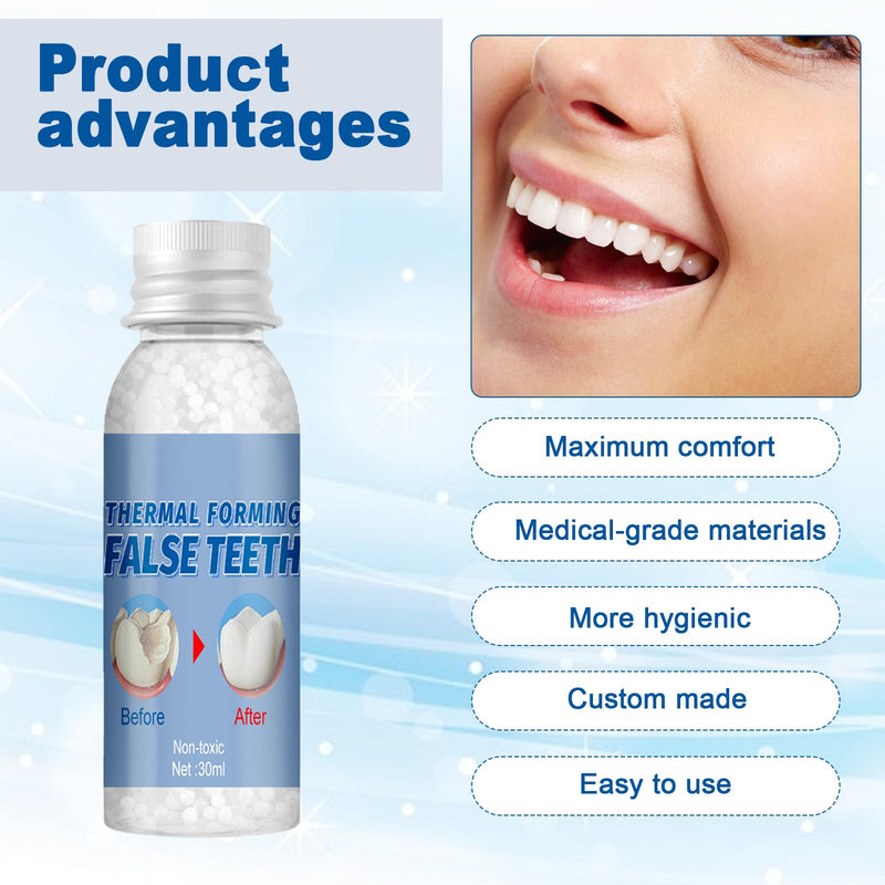[Australia] - Tooth repair set, make your own dentures, tooth repair set, polymorphic teeth, dentures, temporary teeth, dentures for clipping on, artificial teeth, fake teeth, dental filling 