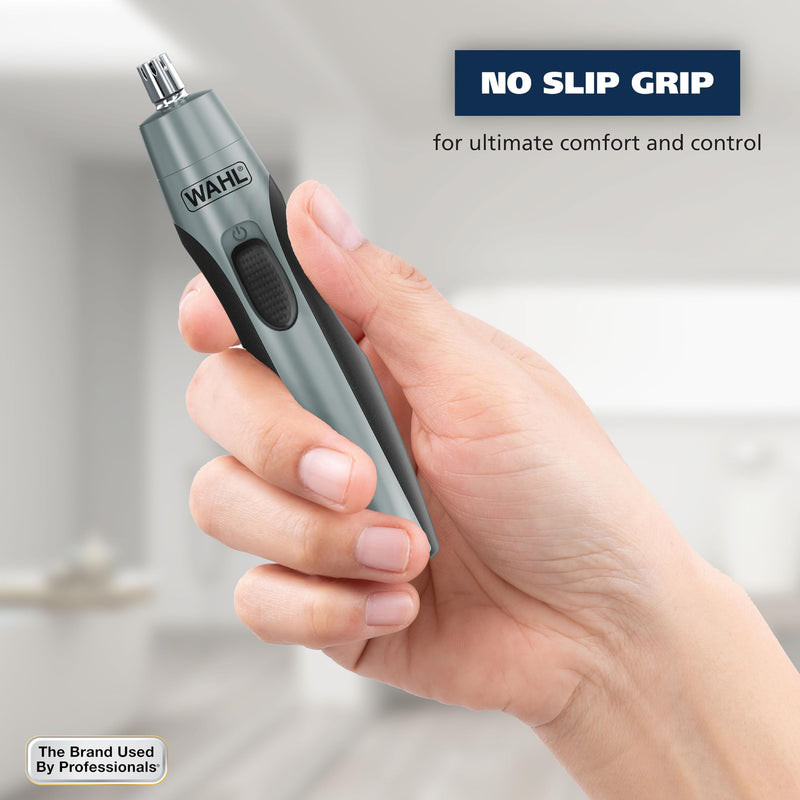 [Australia] - Wahl Clipper Battery Operated, Precision Ear and Nose Hair Trimmer for Men, Hygienic Nose Trimmer with Rinseable Blade for Easy Cleaning, Perfect for Travel – Model 3026462 