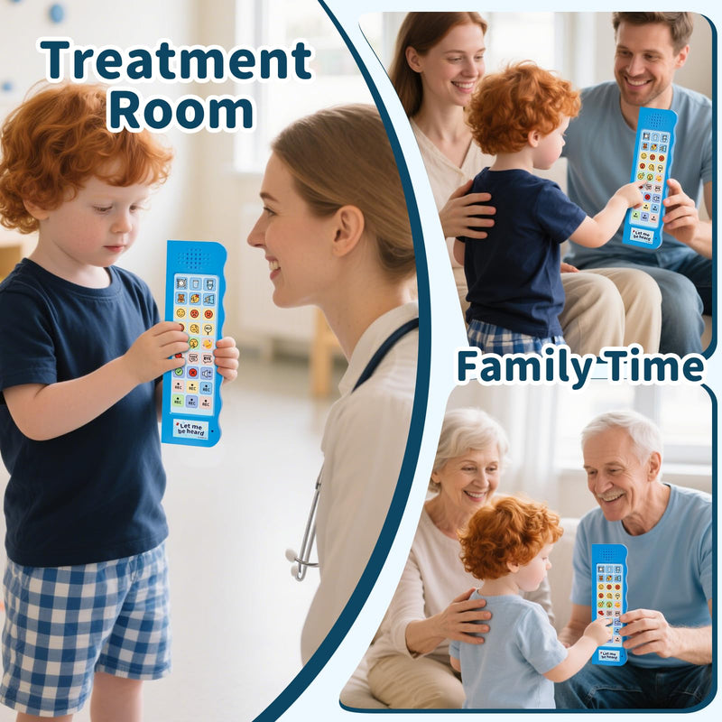 [Australia] - KidBloom AAC Device for Autism, Communication Device for Nonverbal Kids with 6 Programmable Buttons & Adjustable Volume, Sensory Toys for Autistic Kids Ages 3-7 